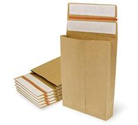 Buste in carta kraft con doppia striscia in silicone da 3 tasselli per spedizione e imballaggio. Sacchetti di carta per inviare vestiti, accessori, decorazioni o regali - Ofituria