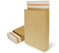 Buste in carta kraft con doppia striscia in silicone da 3 tasselli per spedizione e imballaggio. Sacchetti di carta per inviare vestiti, accessori, decorazioni o regali - Ofituria