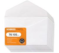 Buste Lettera Bianche, Buste di Carta con Patta a Punta, Buste per Inviti e Lettere, Buste per Biglietti da Visita, Buste Carta per Biglietto Regalo, Compleanni - Ofituria (70x105mm, 100 pezzi)