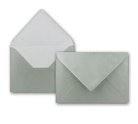 Buste metalliche in argento metallizzato - 75 buste - buste metalliche lucide DIN C5 22,0 x 15,4 cm - colla umida senza finestra - Natale, biglietti d'auguri - serie FarbenFroh