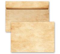 Buste Motif Vecchia Carta Vecchio Stile, PERGAMENA 10 buste DIN C6 (162x114 mm) | Paper-Media