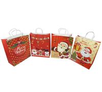 Buste Natalizie 26,7x21x36 Pz 16 Decorazioni Addobbi Regali