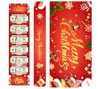 Buste Natalizie per Denaro - Forniture per Feste | Porta Contanti Babbo Natale con 6 Scomparti per Bambini - per Moglie Marito Figlio Figlia Famiglia Uomini Donne Ragazze Giovani Adolescenti Amici