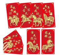 Buste per banconote | 6 pezzi pacchetto di carta per il nuovo anno, 2026, portafogli di Capodanno, per ragazze e famiglie e amici alle feste di compleanno e all'inverno