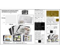 Buste per Cartoline autoadesivo 158x110 MM Trasparente Safe 1009 100 X Pacco