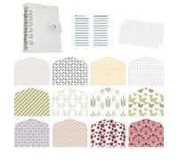 Buste Per Contanti,12 Pezzi Con Etichette E Planner - Raccoglitore Budget Con Buste Portasoldi | Per Deposito, Ricevute, Monete, Assegni, Valuta, Donna, Bambini, Adulti, Famiglia,