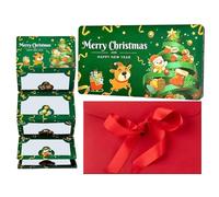 Buste Per Contanti Di Natale,Carta di Auguri Invernale Natalizia con 6 Slot Creativa | Decorazione Feste Capodanno Porta Soldi con Clip | Adatto Per Amanti Famiglia Amici Donne Uomini Ragazzi Ragazze