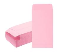 Buste per denaro per contanti, 100 pezzi, buste di carta vuote per regali, biglietti per assegni, biglietti (rosa)