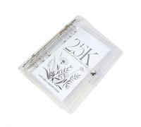 Buste per il risparmio di denaro, libro di contanti con copertina in PVC e raccoglitore ad anelli, organizzatore finanziario per risparmi personali e monitoraggio delle spese (2,5 K) (2,5 K)