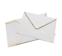 Buste per inviti, Confezione da 50 buste for inviti di nozze, formato A7, 12,7 x 17,8 cm, multicolore(White 50pcs)
