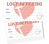 Buste per la decima della chiesa, 8,8 x 15,2 cm, benedizioni della chiesa e offerta d'amore per decime, assegni e buste per contanti, confezione da 50
