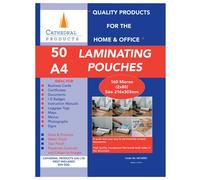Buste Per Laminazione A4 Cathedral Products A416050 150 Micron Confezione Da 50