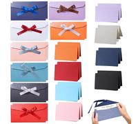 Buste per lettere colorate - Eleganti buste da matrimonio con nastro, Buste per partecipazioni vintage, Perfette per carta da lettere