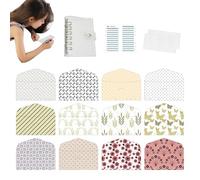 Buste per monete per contanti organizzatore per formato A6 | Buste di risparmio per raccoglitori di bilancio per monete, assegni, contanti, depositi, ricevute, casa, appartamento