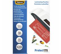Buste per plastificazione Fellowes Premium da 175 micron, 100 pezzi, in polietil