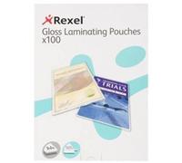 Buste per plastificazione lucida Rexel A4, finitura brillante e durevole, angoli