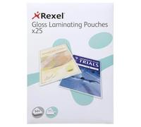 Buste per plastificazione lucida Rexel A4, finitura brillante e durevole, angoli