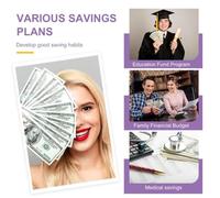 Buste per risparmiare denaro | Budget Planner, 100 Giorni Tracker Budget Planner Budget per Adulti Donne Uomini Organizzazione Finanziaria Casa