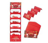 Buste per soldi natalizie, di lunga durata, 17 x 9 cm, porta biglietti regalo, porta soldi natalizi, contanti sicuri, per contanti a, feste, vacanze