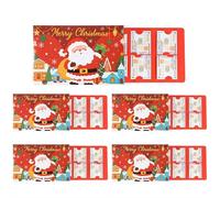 Buste per soldi o biglietti regalo di Natale, 30 x 20 cm, sovradimensionate, per bambini, adolescenti, ragazze, ragazzi, donne, uomini, mamma, papà (5 pezzi)
