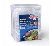 Buste per Sottovuoto Goffrate Alimenti 30x45cm 25 Sacchetti Alimentari BPA 64429