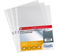 Buste Perforate Trasparenti A4, Antiriflesso a Buccia D'Arancia, Confezione Da 1