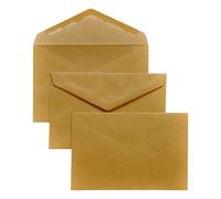 Buste Pigna: 18 X 24 cm, 80 g/mq, giallo, taglio a punta, adesivo gommato, ( M31
