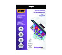 BUSTE PLASTIFICATRICE FELLOWES Pouches A4 80Mic 25pz