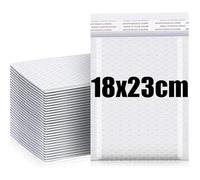 Buste Pluriball 100/10 Pezzi Buste Di Plastica A Bolle D'aria Sacchetti Adesivi In schiuma Impermeabili Autosigillanti(White-18x23CM,30PCS)