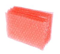 Buste Pluriball 100 Pezzi in PE Rosse Antistatiche | Imballaggio Piatti e Bicchieri, Protezione Urti per Componenti e Gioielli, Soluzione per Magazzino