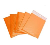 Buste Pluriball Buste postali imbottite da 50 pezzi con caratteristiche antiurto e impermeabili for piccole imprese - Buste imbottite foderate in polietilene autosigillanti(Orange,11 * 13cm)