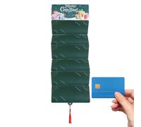 Buste Portadenaro Natale | Accessorio Natalizio 7 Scomparti - Porta Soldi E Biglietti Auguri | Per Riunioni A Casa Viaggi Regali Sotto L'Albero Amici Coppie Figlia Figlio
