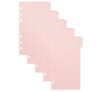 Buste Portadocumenti per Raccoglitore A6 in Pp Rosa 6 Fori