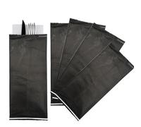 Buste Portaposate Carta Nere 11x25 cm Eleganti per Ristoranti Catering 1000 Pz.