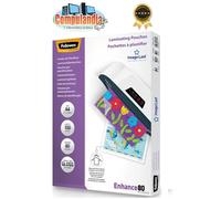Buste Pouches A4 per plastificatrici Fellowes - 80 micron per lato - (conf.100)