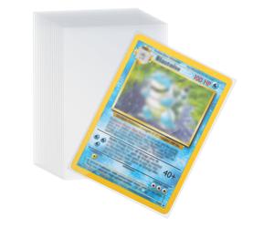 Buste Proteggi Carte 100 Pz Custodia Bustine Trasparenti Carte 66 X 92 MM 0,01MM