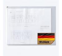 Buste protettive per progetti A0 900 x 1280 mm confezioni da 10 pezzi Buste protettive per progetti Custodie protettive Custodie trasparenti Din A0 A1 A2 A3 A4 A5 A6 Pellicola protettiva Busta impermeabile Progetti Custodia protettiva Busta con cerniera