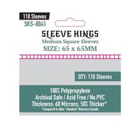 Buste quadrate medie (65 x 65 mm), confezione da 110, 60 micron