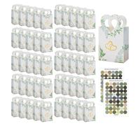 Buste Regalo 50 Pezzi Con 2 Adesivi per Bomboniere, Matrimoni e Comunione