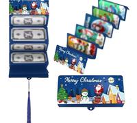 Buste Regalo for Contanti di Natale, Buste for Contanti di Natale con 10 Fessure, Porta Soldi Creativi for Biglietti di Natale, Buste A Sorpresa for Contanti Porta Biglietti(Style 4,2PCS)