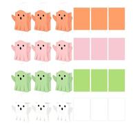 Buste Regalo Halloween 12 pezzi borsa fantasma in carta portatile e