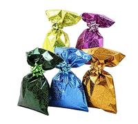 Buste regalo METAL FLORAL, con Striscia Adesiva, Colori Assortiti, Dimensione cm 25x38+3,5 - Pezzi 100