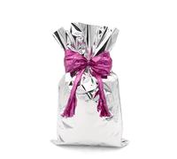 Buste regalo metallizzate Italpak - formato 35x50 cm - conf. 50 pz argento X0070