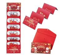 Buste regalo natalizie 2026, con 6 slot per biglietti regalo e contanti, regalo fai da te, buste per soldi a sorpresa per regali di Natale per feste mamma papà 1 pezzo