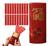 Buste rosse Anno del Serpente 2025 - Buste rosse Capodanno 2025, Buste rosse Anno del Serpente | Buste rosse di Capodanno, scatola della lotteria per l'anno del serpente, buste ro