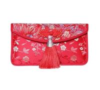 Buste rosse cinesi | Ornamenti in pellicola di bronzo con goffratura | Buste da sposa con nappe per cerimonie tradizionali cinesi | Per adulti anziani casa riunioni di famiglia vacanze