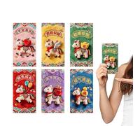 Buste Rosse Cinesi | Set Da 6 Pezzi Dedicato Al Capodanno Cinese 2026 - Buste Per La Festa Di Primavera Portamonete Da Contanti | Per Biglietti Di Auguri Festa Della Primavera Tet Matrimonio Vacanza E