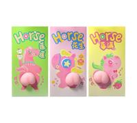 Buste Rosse Del Capodanno Cinese,3 Pezzi Pacchetto Portafortuna Cavallo Per Denaro - Buste Per Il Capodanno Cinese Con Design 3D E Fondo Morbido - Per Feste Compleanni Matrimoni