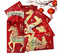 Buste rosse per capodanno cinese, goffrate, per capodanno lunare cinese, buste rosse, per bambini, familiari, , vicini, casa, comunità, riunioni aziendali, feste