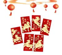 Buste rosse per denaro, goffratura dorata, tradizionale, per Capodanno cinese, per matrimonio, compleanno, festa di primavera, matrimonio, fidanzamento, uomini, ragazze, ragazzi